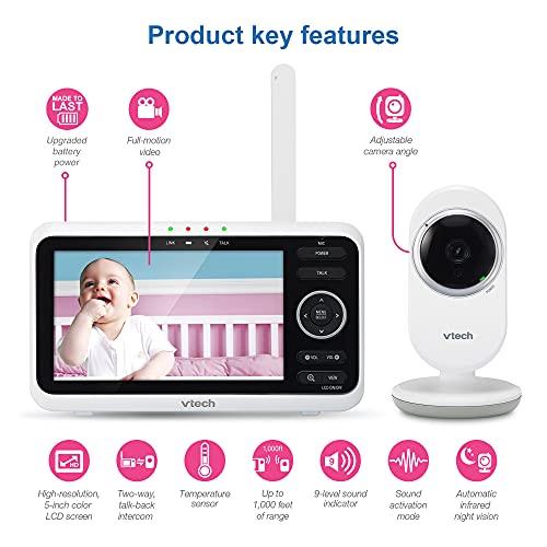 Monitor Camara Bebe Vtech Alcance De 1000 Pies Canciones VTECH