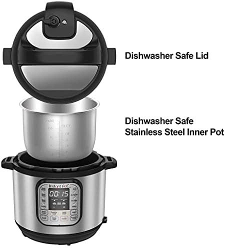 Instant Pot Duo - Olla eléctrica a presión 7 en 1, esterilizador, olla de  cocción lenta, olla arrocera, vaporera, salteadora, yogur y calentador, 8