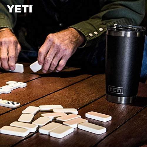  YETI Rambler - Vaso de acero inoxidable con tapa MagSlider, 20  onzas, color negro. : Hogar y Cocina