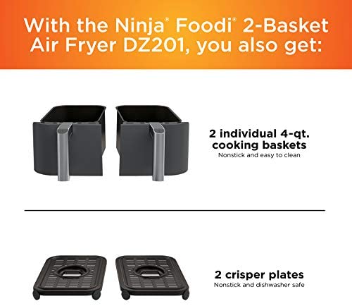 Freidora de Aire - Ninja Foodi DualZone DZ201 – Ninja México