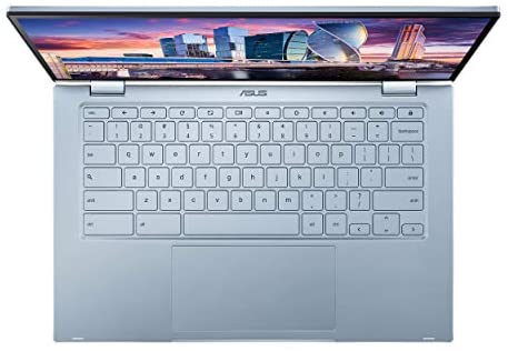 ASUS Laptop Chromebook Flip C433 2 en 1, pantalla táctil FHD NanoEdge de 14  pulgadas, procesador Intel Core m3-8100Y, 8 GB de RAM, 64 GB de
