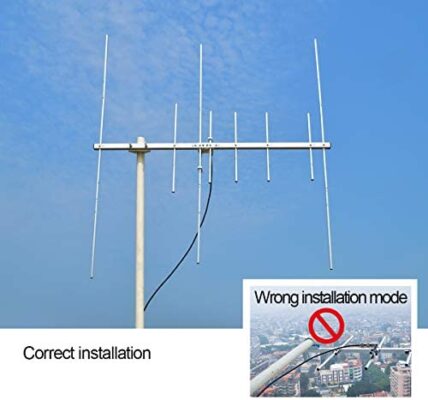 Antena UAYESOK TW-YG08 Banda Dual 2m 70cm VHF UHF Yagi- Lapson México