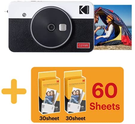 Kodak Mini Shot 2 - Cámara instantánea inalámbrica portátil retro e  impresora de fotos, compatible con dispositivos iOS y Android y Bluetooth
