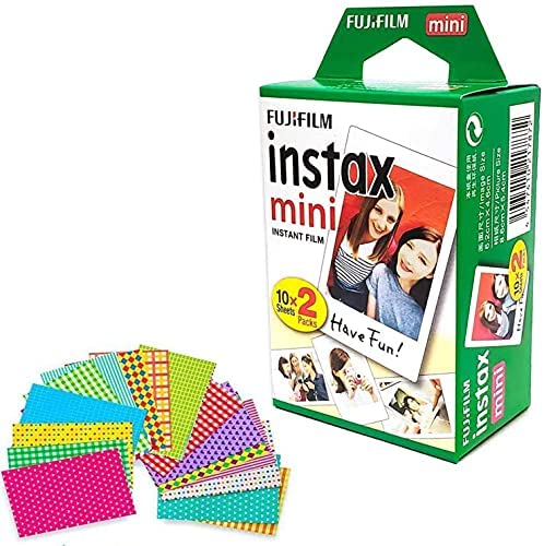 Fujifilm Instax Mini Film hojas blancas y caja de papel