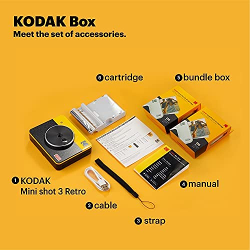 Cámara Instantánea Kodak Mini Shot 3 Retro Inalámbrica- Lapson México