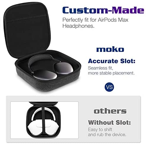 Funda Airpods Max, Rígida, Negro