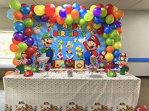 PROIC Fondo para decoracion de Cumpleaños - Mario Bros