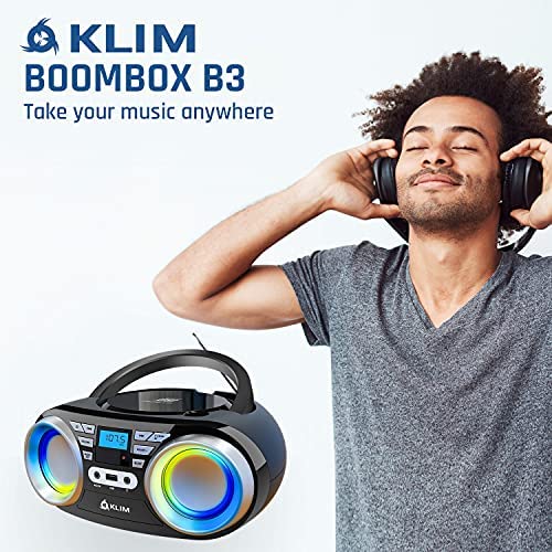 KLIM Speaker Reproductor CD Portátil con Altavoz