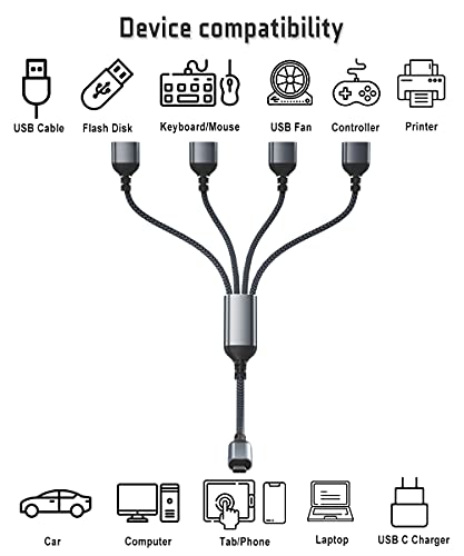 Basesailor Adaptador Cable HDMI Macho a USB-C Hembra con Cable