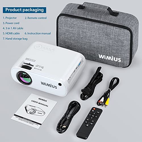 Proyector Wimius W2 Mini Portatil WiFi Soporte 1080p- Lapson México