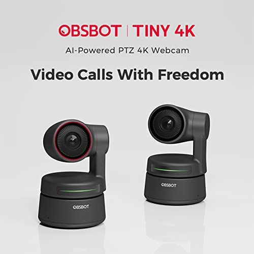 Cámara OBSBOT Tiny 4K | La mejor cámara automática con IA