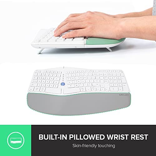 Teclado ergonomico outlet bluetooth