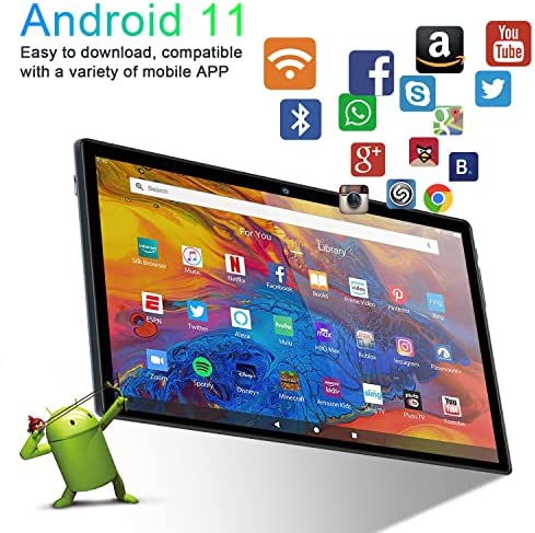 10 pulgadas Tablet Windows 10 hogar, Tablet PC 4G y WiFi y Bluetooth RAM  4GB+ROM 64GB, 2MP+5MP cámara dual, 6000mAh Negro Tablet PC