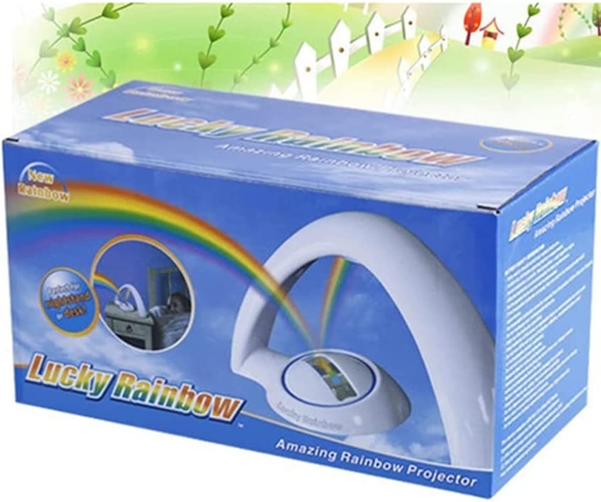  Proyector de arco iris LED, proyector de arco iris, reflejo de  luz LED, fabricante de arco iris para regalo de niños : Herramientas y  Mejoras del Hogar