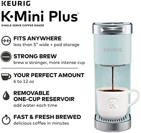 Keurig K-Mini - Cafetera de una sola porción (Oasis) con kit de  mantenimiento de 3 meses de Keurig (2 artículos)