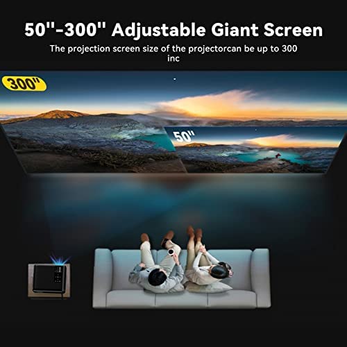  Proyector de cine en casa de 9000 lúmenes, proyector nativo  1080P HD para fiesta nocturna de cine al aire libre, altavoces HiFi  incorporados, proyector LCD para entretenimiento en el hogar, compatible