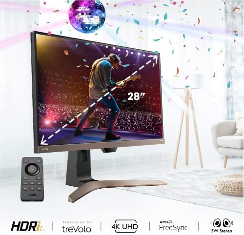 Monitor para entretenimiento EW2880U 4K UHD HDRi IPS de 28 pulgadas