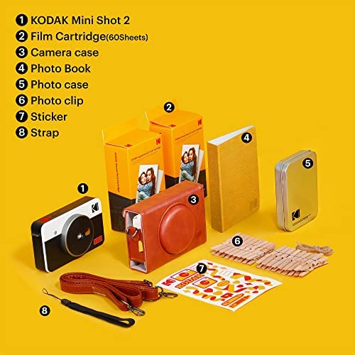 Impresora fotográfica instantánea Kodak Mini 2 Retro Blanco
