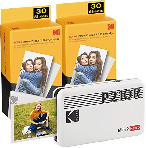 Kodak Mini 2 Retro Impresora Fotográfica Portátil +