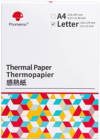 M08f-letter Impresora Portátil, Soporte Impresión Papel Tamaño